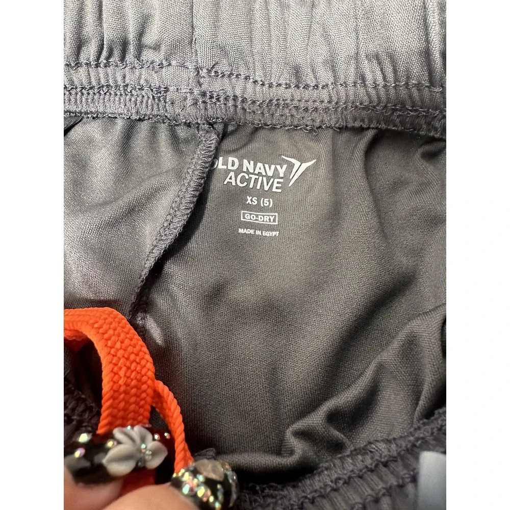 old navy active boys grey sweat‎ shorts pockets size XS 5 extra small